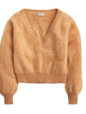J.Crew Collection Brushed Cashmere V-Neck Sweater NEW